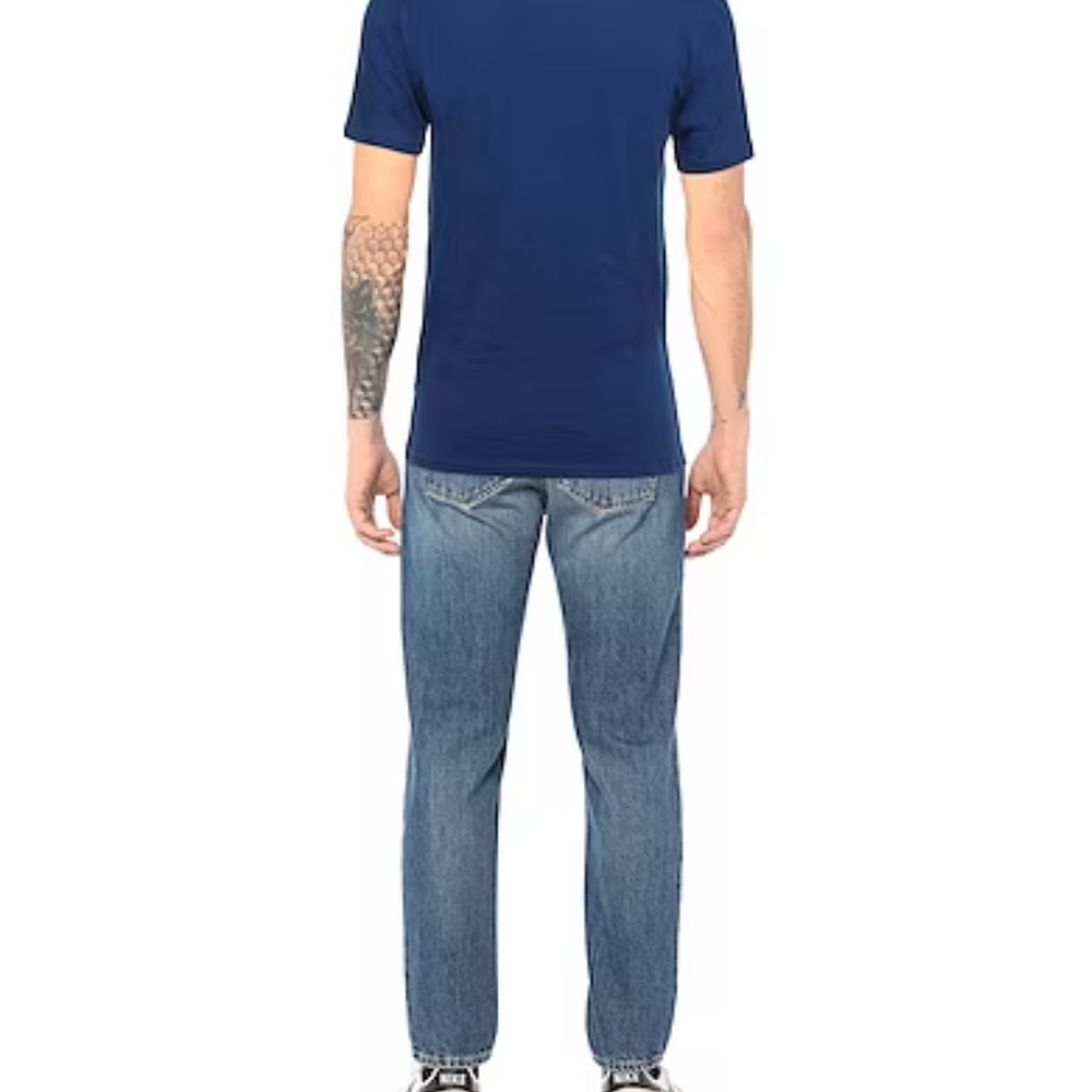 NWOT Superdry Men’s Blue S/S T-shirt w/ Yellow Logo-Size XL - Picture 2 of 10